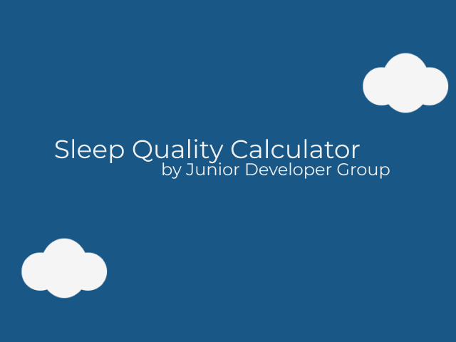 main page image of sleep quality calculator
